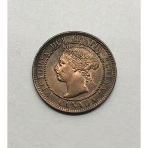 1901 Canadian Large Cent Queen Victoria Canada 1c